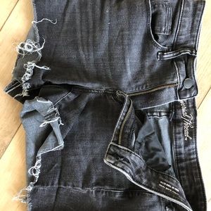 High waisted black shorts